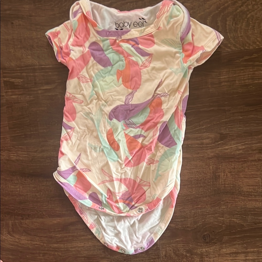 Fighting Eel Pink and Purple Bodysuit One Piece